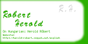 robert herold business card